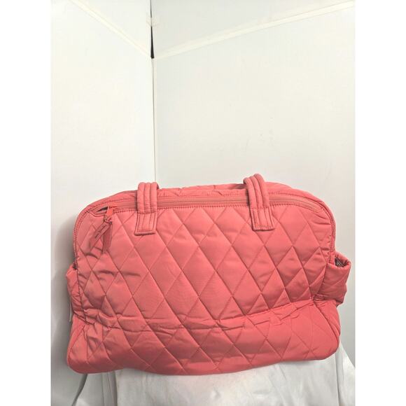Vera Bradley NWT Quilted Medium Travel Bag trolley sleeve Blush Sienna - Picture 5 of 17